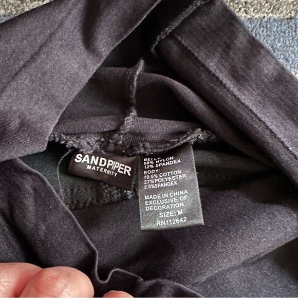 Sand Piper Maternity Black Skinny Jeans Size Medium - Picture 3 of 5